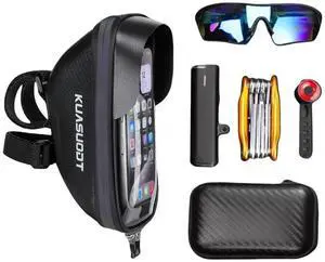 EVA Bicycle Front Frame Bag Waterproof Touch Screen Bicycle Bag Large Capacity Cycling Phone Holder Bag for Phones