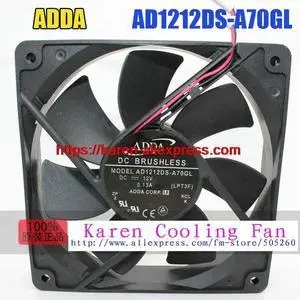 AD1212DS-A70GL DC12V 0.13A 120*120*25MM 12CM  12025 Computer chassis cooling fan