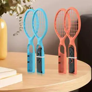 2PCS Tennis Racket for Switch 2 Tennis Racquet Grip Wrist Strap Controller Grips for Nintendo for Switch/OLED Joy-Con Controller