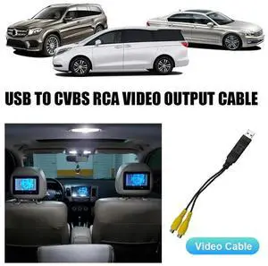 USB To CVBS Video Output Adapter 2 CVBS Output RCA Video Cable DC 5V USB for Android Multimedia Player for Android TV Player