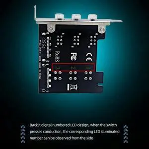 Power Saving Controller 4Pin SATA Hard Drive PCI Expansion Card LED Backlit Numbered ligent Control Management System PCIE Power Saving Controller 4Pin SATA Hard Drive PCI Expansion Card LED Backlit Numbered ligent Control Management System PCIE