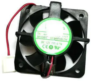 DFB401012M 40*10MM 12V 0.7W 2wire double ball cooling fan HZDO
