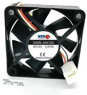 6CM 2406RL-04W-S39 6015 12v 0.074A Cooling Fan hzdo 60*60*15MM laptop heat skin