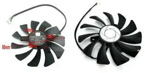 85mm 4pin HA9010H12SF-Z RX460 4GB Cooler Fan Replace for Inno3D P106 960 GeForce GTX 1060 AERO ITX 3G 6G OC Video card HZDO