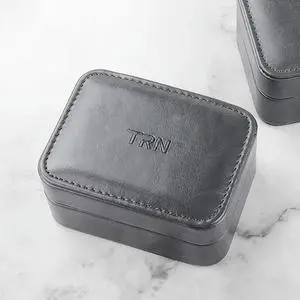 Earphones Bag Case Automatic Magnetic Closure Mini Bag PU Leather Anti-scratch for Wired Earbuds USB Cable Wall Charger