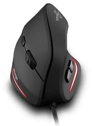ZELOTES T20 Ergonomic Mice Silent Wired Vertical Rechargeable Ergonomic 3200 DPI USB Optical Laptop Computer PC Gamer Mouse
