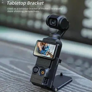 Multifunctional Desktop Base Sports Camera Accessories Expansion Adapter Mount Non-Slip Desktop Stable Bracket for Osmo Pocket 3