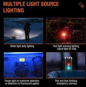 900LM XPG LED Keychain Lights Type-C USB Rechargeable Mini Torch Light High Brightness Lightweight 500mAh for Fishing Camping
