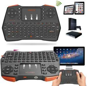 I8 Plus Mini 2.4G Wireless Keyboard Fly Air Mouse Touchpad for TV PS Englis
