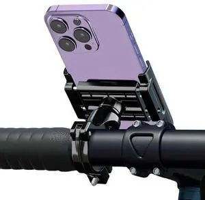 Bike Cell Phone Stand 360° Rotation Bicycle Phone Mount Stand Bicycle Navigation Phone Bracket for Motorcycle Scooter Handlebar