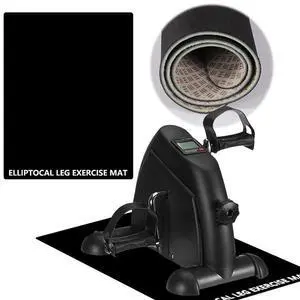 Ellipse Leg Exerciser Machine Mat Under Desk Elliptical Mat Soft Stepper Floor Mat Protects The Floor for Exercise Equipment