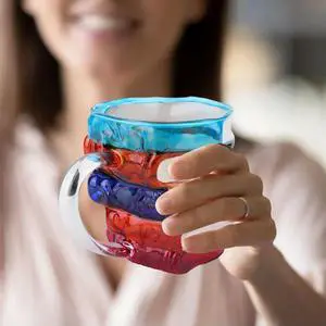 3D Painted Books Coffee Mug Novelty Colored Glass Books Coffee Mug for Literature Lovers Collection Gifts