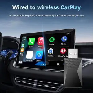 Wired To Wireless Carplay & Android Auto AI Box USB Plug and Play 2 in 1 Dongle OTA Upgrade for Wired CarPlay Android Auto Cars Wired To Wireless Carplay & Android Auto AI Box USB Plug and Play 2 in 1 Dongle OTA Upgrade for Wired CarPlay Android Auto Cars