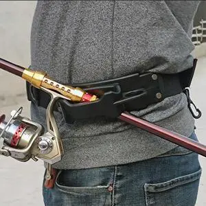 Fishing Waist Belt Rod Holder Hand Rod Holder Adjustable Fishing Spinning Reel Holder Multifunction for Fly Fishing