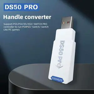DS50 Pro Handle Converter Mini Bluetooth-compatible Support Multi-platform Game Accessories for PS5/PS4/XboxElite Pro Controller