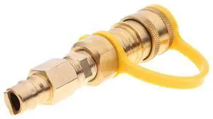 3/8 Inch LP Gas Propane Hose Quick Disconnect Kit Anti-Corrosion Propane Gas Grill Quick Connector Adapter Fitting for Grill