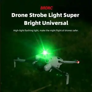 Drone Strobe Light USB Rechargeable Blinking LED Flash 300mAh Wireless LED Drone Strobe Light for Avata 2/ Mini 3/4 Mavic 3