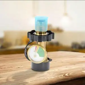 Propane Tank Gas Gauge Leak Detector Level Indicator Propane Tank Gas Pressure Meter for RV Camper Cylinder BBQ Gas Grill Heater