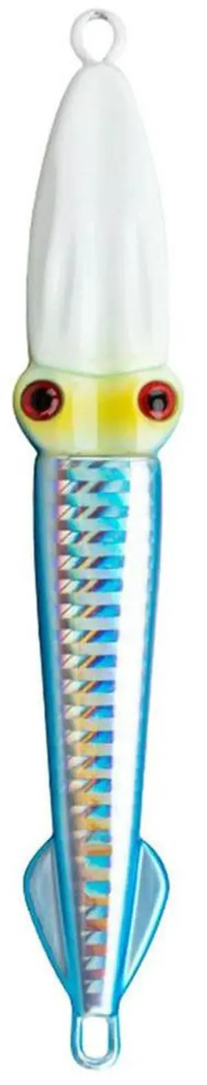 Fast Sinking Hard Squid Bait Wobblers 3D Eyes Artificial Crankbait UV Glow Fishing Bait Fishing Accessories