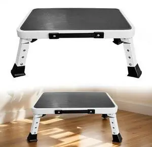 1 Step Foldable Heavy Duty Stepladder with Wide Pedal Anti-Slip Step Stool Lightweight Step Stool for Household Garage