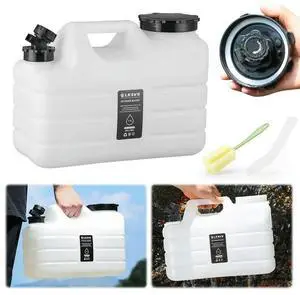 11L Drinking Water Bucket with Faucet and Large Capacity Water Dispenser for Vehicle Camping and Outdoor Use