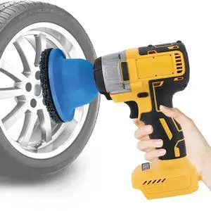 Professional Wheel Hub Grinder Kit Wheel Hub Brush Grinder Resurfacing Cleaning Kit 150mm for Cordless/ Air Drill