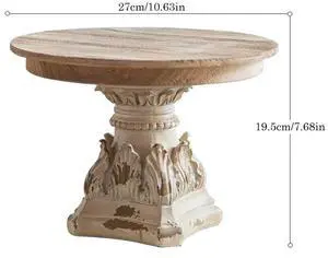 French Decorative Tray Multifunction Fruit Tray Vintage Carved Ornament for Wedding Photography Prop Decorations Crafts