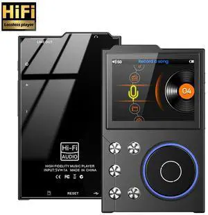 HiFi MP3 Player HiFi Lossless Audio Player Bluetooth-Compatible 5.3 Portable Digital Audio Music Player Support Up To 256GB