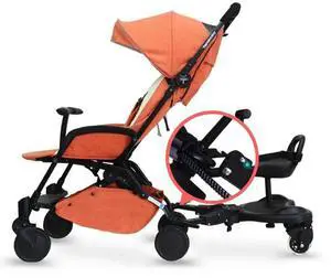 Universal Baby Strollers Pedal Adapter Second Child Standing Plate with Seat Buggy Pushchair Standing Seat Stroller Accessories