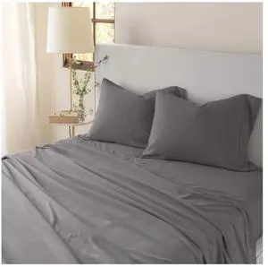 Eternal Sheet Set, 4-Piece Microfiber Sheets & Pillowcases - Ultra-Soft, Breathable and Wrinkle-Resistant (Graphite, California King)