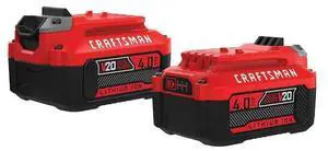 FOR Lithium Ion Battery 20V 4.0Ah, PK2