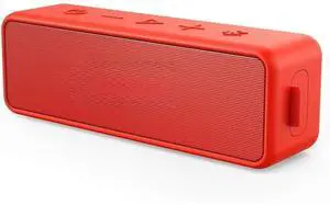 Bobobigo Portable Bluetooth Speaker with Stereo Sound, Bluetooth 5, Bassup, IPX7 Waterproof, 24-Hour Playtime, Wireless Stereo Pairing, Speaker for Home, Outdoors, Travel Red