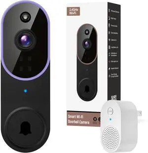 Bobobigo  Wireless Wi-Fi Video Doorbell Camera with Two Way Audio, AI Motion Detection, Night Vision and Cloud Storage (Purple)
Brand: Orbitell