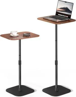 Floor Laptop Stand for Bed Laptop Table Small & Portable Standing Desk with Adjustable Height 26.7-36.62 Quick Installation for Office Conference Room Living Room Home Office Bed/Sofa Side