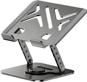 Laptop Stand Laptop Stand for Desk with 360° Rotating Base Ergonomic Laptop Riser for Desk with Adjustable Height Heat Dissipation Fits with All Laptops 10-17.3
