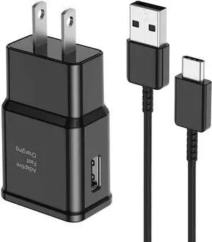 Fast Charger for Fast Charging Quick Charger USB Type C 6.6ft Cord Cable for Galaxy Phone S10/S9/S8/Plus/A51/A52/A53/S25/S24/S23/S22/S21/S20/Ultra/Note20/Note10/Note9/Note8/Black Fast Charger for Fast Charging Quick Charger USB Type C 6.6ft Cord Cable for Galaxy Phone S10/S9/S8/Plus/A51/A52/A53/S25/S24/S23/S22/S21/S20/Ultra/Note20/Note10/Note9/Note8/Black