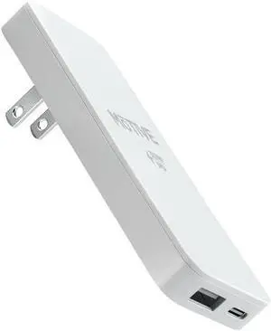 Flat Wall Charger 35W Super Fast Charger USB C for  Galaxy S25 Ultra S24 iPhone 16 Pro Max Slim USB Wall Charger with Flat Plug Adapter Dual Port A & C Flat Outlet Plug |