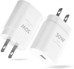 30W USB Type C Charger Block Fast Charging USBC Power Adapter for iPhone 17 16 16e 15 Pro Max Air /14 13 12 11 / iPad/mini/AirPod/ Galaxy S25 S24 Ultra S23 S22 S21 Wall Charge Plug 2 Pack 30W USB Type C Charger Block Fast Charging USBC Power Adapter for iPhone 17 16 16e 15 Pro Max Air /14 13 12 11 / iPad/mini/AirPod/ Galaxy S25 S24 Ultra S23 S22 S21 Wall Charge Plug 2 Pack