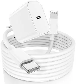 iPhone Fast Charger USB C Wall Charger Block Plug and 10ft Type C to Lightning Charging Cable Cord Long PD 20W Cube Brick Box Adapter for iPhone 14 Pro Max/14 Plus/14/13/12 Mini/11/XS Max/XR/X iPhone Fast Charger USB C Wall Charger Block Plug and 10ft Type C to Lightning Charging Cable Cord Long PD 20W Cube Brick Box Adapter for iPhone 14 Pro Max/14 Plus/14/13/12 Mini/11/XS Max/XR/X