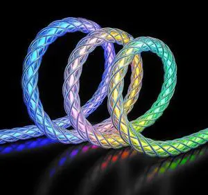 Light up iPhone Charger RGB Colorful Gradual LED Lightning Cable MFi USB A to Lightning Charging/Sync Cord Compatible with iPhone 14 13 12 11 Pro Max XR XS X 8 7 6 Plus iPad More (6 FT)