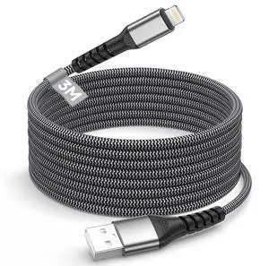 iPhone Charger Cable 10FT [ MFi Certified] USB to Lightning Cable Fast Charging Braided iPhone Charging Cord cable Lead Lightning Charger cable for iphone 14 13 12 11 Pro Max X 8 6 Plus and More