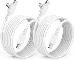 2 in 1 iPhone Fast Charger Cable 10ft Long Type C to C Charging Cord/USB C to Lightning for  iPhone 17 Pro Max/17 Air/16 Pro Max/16/15 Plus/14 Pro/13/12 Mini/11/XS/XR/X/8/7 Plus/iPad Air/MacBook