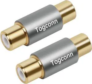 RCA Adapter - RCA Female Coupler Dual Connector for Audio Video Cable Extension