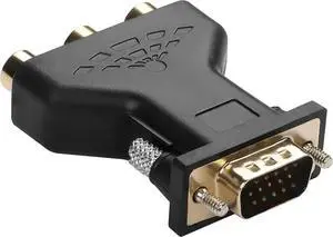 VGA to RCA Adapter VGA to 3RCA Audio Video Converter for TV LCD Projector Set-top Box DVD Player