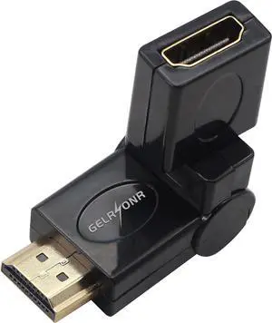 Swivel Angle HDMI Adapter 90 180 270 360 Degree Angle Rotatable Extension Connector Adjustable Male to Female Adaptor for Full HD Support Including 720p-1080p No Loss in Video/Audio Quality