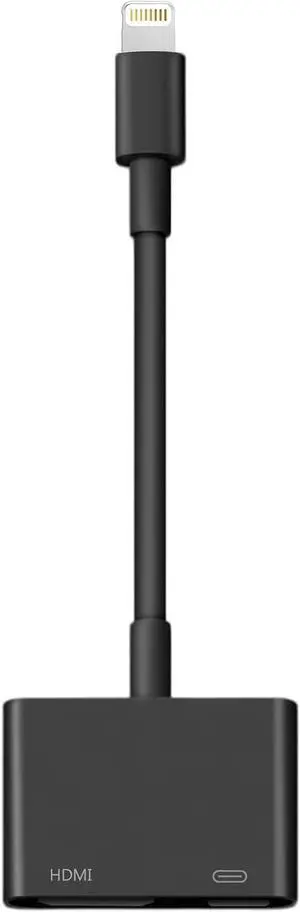 Lightning to HDMI Adapter for iPhone [ MFi Certified] Digital AV Dongle 1080P Sync Screen Cable with Lightning Charging Port for iPhone iPad to TV/Projector/Monitor No Need Power Supply