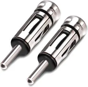 2PCS DIN to ISO Car Antenna Adapter DIN Male to ISO Female Radio Aerial Antenna Connector ISO Socket to DIN Plug Car Stereo Adapter for Vehicle Car Audio Radio Head Unit Stereo Receiver