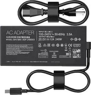 240W Charger Compatible with  TUF Gaming A18 A16 A14 ROG Zephyrus G14 G16 2025 2024 Series FA808 FA401 FA608 GU605 GA605 GA403 ProArt P16 PX13 Gaming Laptop