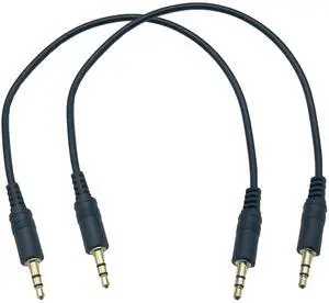3.5mm Aux Audio Cable Short2Pack 3Port 3.5mm Male to Male TRS Audio Stereo Jack Plug Replacement for Headphones iPods iPhones iPads Home/Car Stereos and More (12inch) 3.5mm Aux Audio Cable Short2Pack 3Port 3.5mm Male to Male TRS Audio Stereo Jack Plug Replacement for Headphones iPods iPhones iPads Home/Car Stereos and More (12inch)