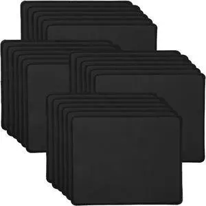 20 Pack Mouse Pad with Stitched Edge 2mm Black Mouse Pads Mousepads with Non Slip Rubber Base Premium-Textured & Waterproof Mousepad for Computers Laptop Office Home 8.7x7.1In 20 Pack Mouse Pad with Stitched Edge 2mm Black Mouse Pads Mousepads with Non Slip Rubber Base Premium-Textured & Waterproof Mousepad for Computers Laptop Office Home 8.7x7.1In